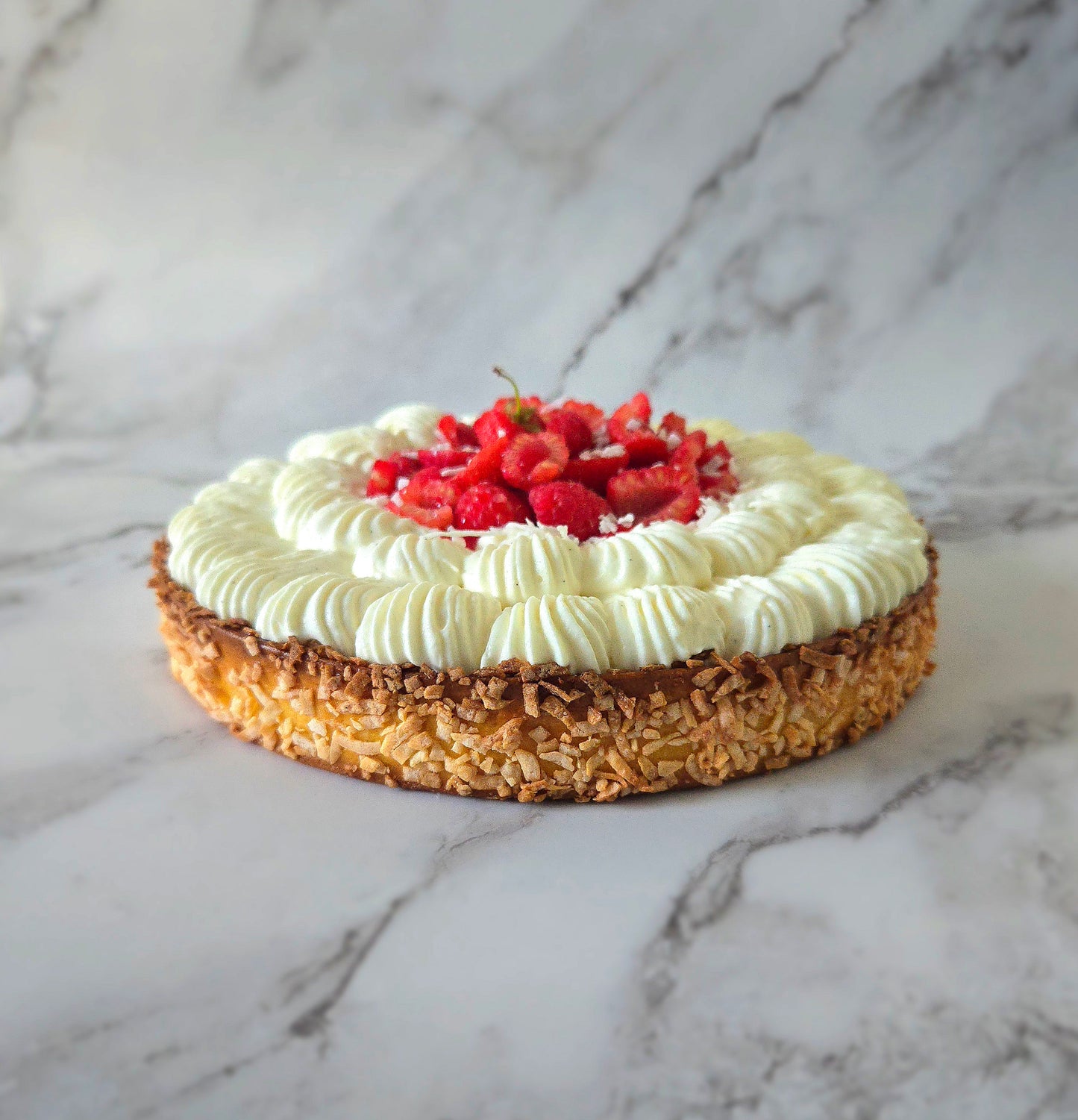 COCO FRAMBOISE TART (8-10 slices)