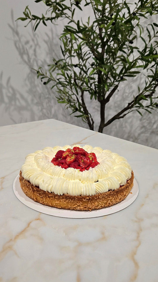 COCO FRUITS ROUGES TART (COCONUT RED BERRIES TART)