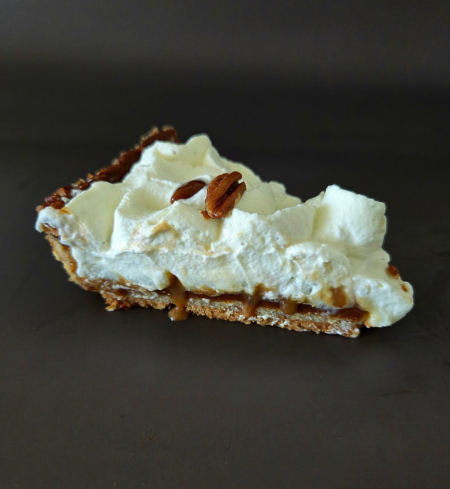 CARAMEL VANILLA PECAN TART (8 slices)