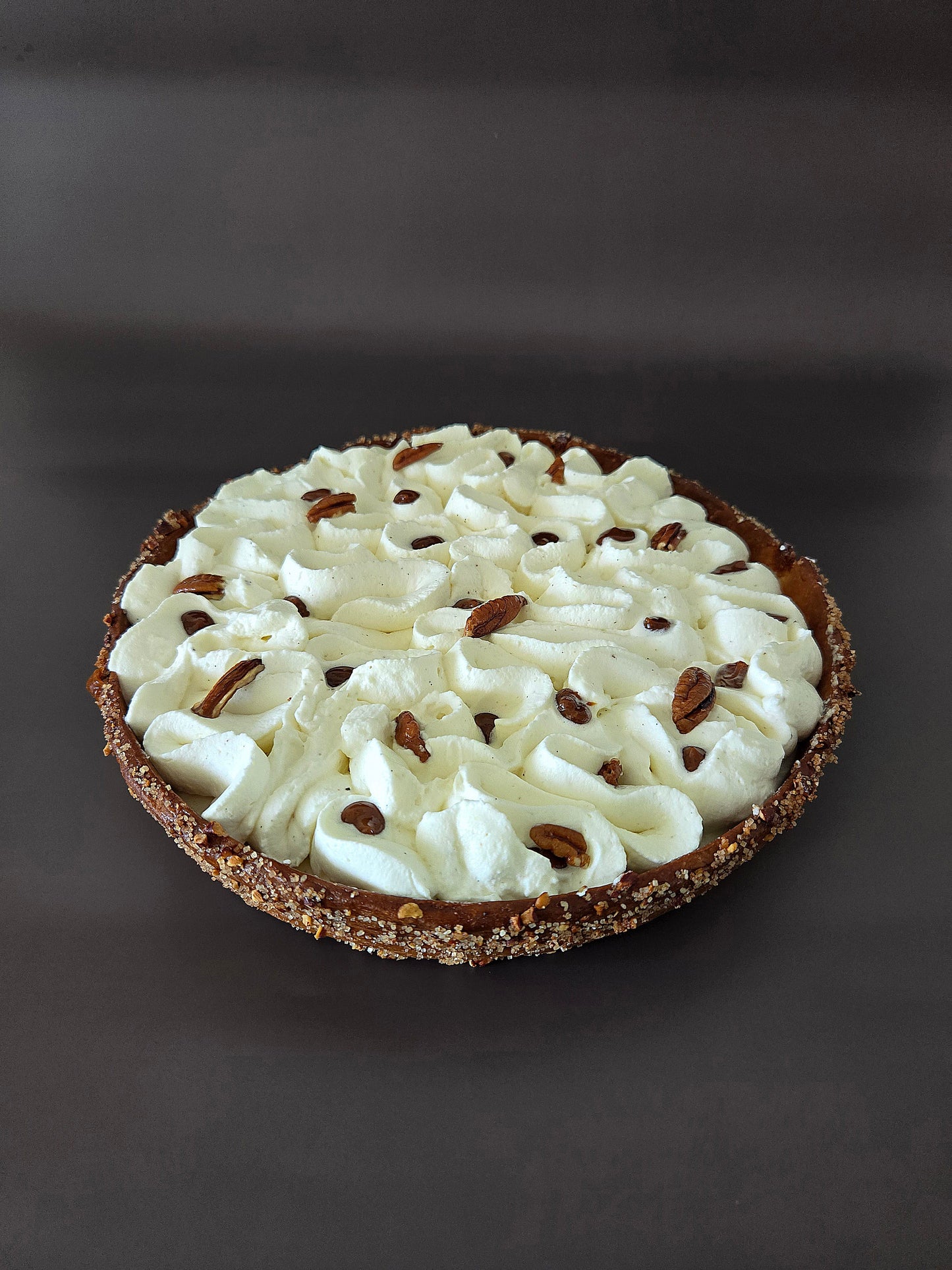 CARAMEL VANILLA PECAN TART (8 slices)