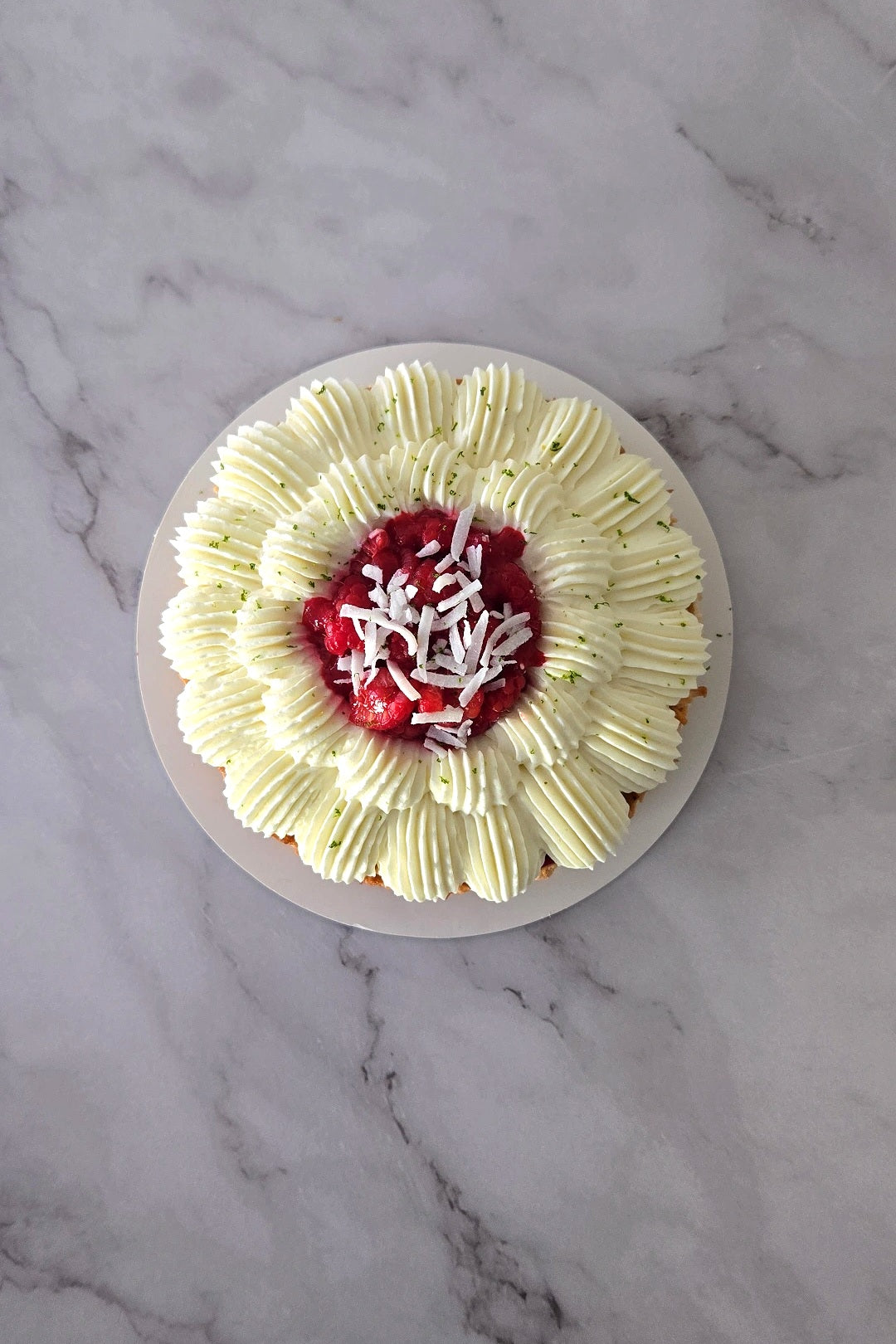 COCO FRUITS ROUGES TART (COCONUT RED BERRIES TART)